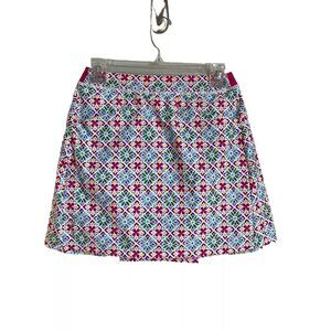 Ralph Lauren RLX Multi Tile Stretch Skort Pockets Golf Tennis